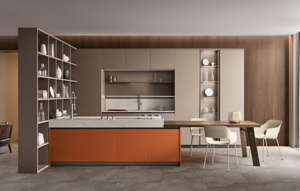 Cuisine ouverte sur salon