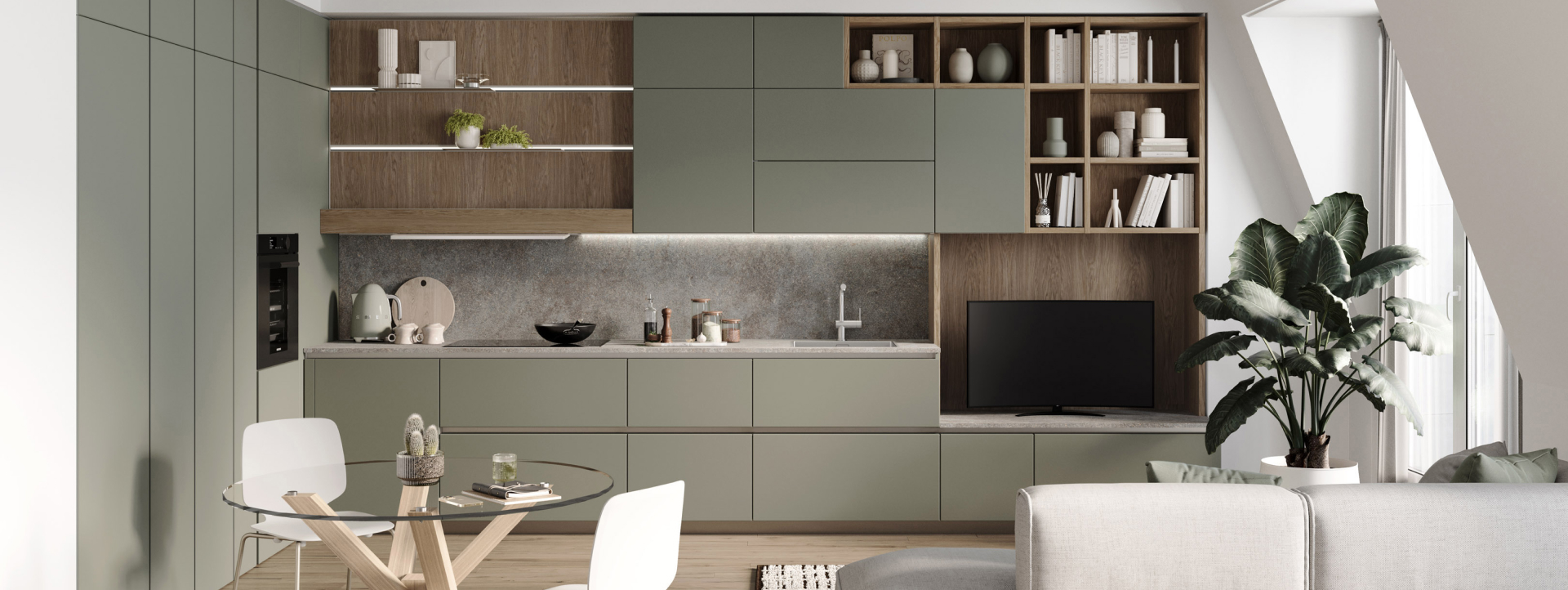 Cuisines ouvertes : la tendance des cuisines ouvertes sur le salon ou la salle à manger favorise la convivialité