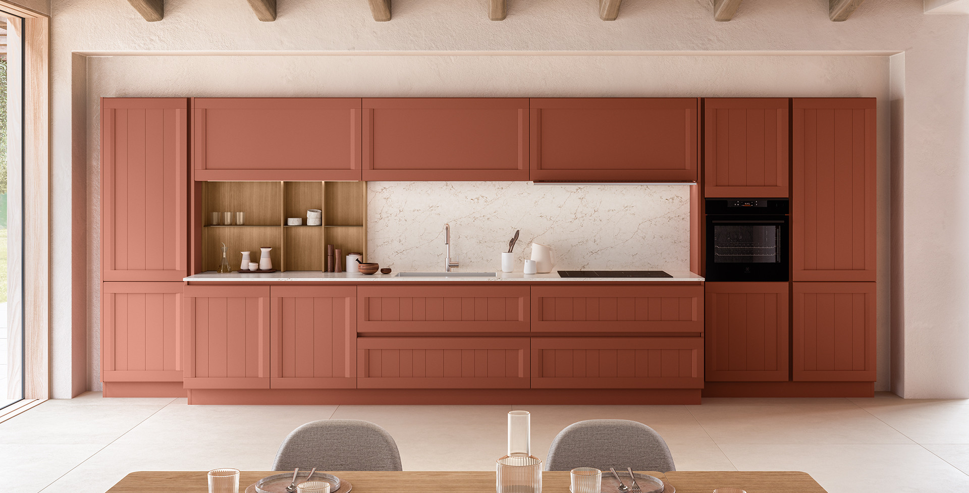 Les avantages esthétiques de la cuisine terracotta